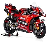 MAISTO - Ducati Lenovo Team 2023 Bagnaia #1 - Realistisches Motorradmodell im Maßstab 1:18, offizielle Ducati Lizenz, empfohlenes Alter ab 3 Jahren