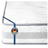 BMM Matratze 160x200cm Komfort 23 H3 fest/Kaltschaummatratze Öko-Tex Zertifiziert/ergonomische 7 Zonen Matratze Höhe 23cm Komfort 23 / Matratzen produziert in Deutschland