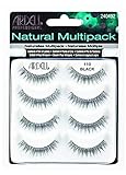 ARDELL Natural Lashes Nr. 110 - Multipack falsche Wimpern aus Echthaar, 4 Paar Set künstliche Wimpern für einen natürlichen Look - handgefertigt, vegan, flexibel und wiederverwendbar