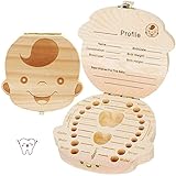 GeekerChip Zahn-Aufbewahrungsbox für Jungen, Baby-Zahn-Sparbox, Box für Baby, Kinder Milchzähne/Nabelschnur/Lanugo Memory Storage Boxes Organizer für Jungen [englische Version]
