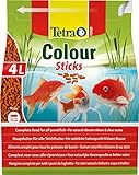 Tetra Pond Colour Sticks – Fischfutter für Teichfische, für natürliche Farbenpracht und klares Wasser, 4 L Beutel