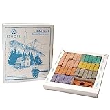 ISHOM Wild West Smudge Räucherstäbchensteine, Copal, Guggal, Benjoin, Weihrauch, Olibanum, Labdanum und Patchouli, 7 Düfte mit je 10 Steinen, 70 Steine + 1 Halter