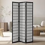 VEVOR 3-teiliger japanischer Raumteiler Faltbarer Sichtschutz aus Holz für den Innenbereich, japanische Trennwände tragbare Dekorationsschirme zur Raumtrennung für Restaurant & Schlafzimmer
