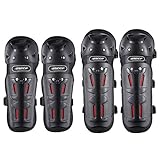 VOSAREA Sport Schoner Set Motorrad Knieschoner Ellenbogenschoner Motorrad Schoner Set Fahrrad Radfahren BMX Sicherheitsausrüstung Radsport Outdoor