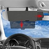 Junzheng Sonnenblende Verlängerung,Auto Sonnenschutz，Antiblendung Sonnenblenden Verlängerung Fenster Sonnenblende,Autozubehör Innenraum für Vordersitz-Fahrer & Beifahrer(Transparent)