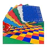 Modulare, ineinandergreifende Bodenfliesen für den Kindergarten, 30,5 cm, wetterfester Sportboden, bunt, DIY, Kunststoffboden, blau, 1 Stück