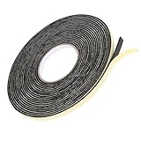 Dichtungsband Selbstklebend für Türen Fenster, 10mm(B) x 2mm(D)/15m Schaumstoff klebeband Gummidichtung Gegen Kalte Zugluft/Anti-Kollision/Schalldichter/Wasserdichter/Staubdicht