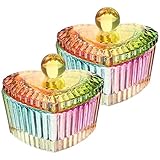 FOMIYES Glas Nail Art Dappen Dish Herzförmige Flüssigpulverschale Nagelkristallschale Maniküre Flüssigpulver Mischbecher Nailart Werkzeuge Für Nailart Maniküre 2St