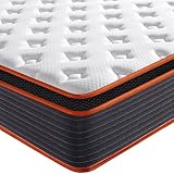 SEZMOONSI Einzelbett-Matratze, 90 x 190 x 23 cm, Gel-Memory-Schaum, Einzelbett-Matratze, einzelne Taschenfedern, mittelfest, verbesserte Kantenunterstützung, 90 x 190 x 23 cm, 100 Nächte zu Hause