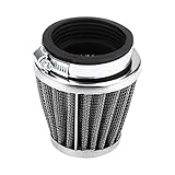 Ersatz Motorrad Luftfilter, universeller Lufteinlassfilter Reiniger Passend für Motoreinlass 42 mm/48 mm/50 mm/60 mm Optional(60mm)