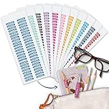 Gutmarkiert – Personalisierbare Mini Namensetiketten – wasserfeste Namensaufkleber für Kinder und Erwachsene – ideal als Namenssticker in Büro, Werkstatt oder Schule – 48 Stück 20x4mm – Farbig