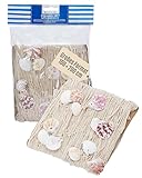 Out of The Blue Deko-Fischnetz mit Muscheln - Maritimes Netz ca. 100x200 cm für Wand- & Tischdeko - Perfekt für Strand-, Piraten- & Meeres-Motto - Leichtes Dekonetz für Zuhause & Garten