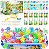 Hot Bee 20 Farben Magic Water Elf, 3D Aqua Gelz Set, Thema Bauernhof Gel Creature Kinder Spielzeug, Aqua Gelz Nachfüllset, Squishy Selber Machen Set, Spielzeug Geschenke für Mädchen 5 6 7 8 Jahre