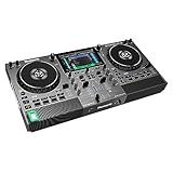 Numark Mixstream Pro Go Tragbarer DJ-Controller mit Akku, Mixer mit Stem-Trennung, Lautsprecher, WLAN-Streaming, Touchscreen, kompatibel mit Serato DJ