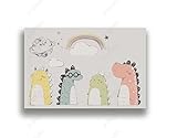 Fototapete 3d effekt tapete Moderne Brille Dinosaurier Kinderzimmer Vlies Tapeten Wandtapete Wohnzimmer Schlafzimmer Wand Dekoration Moderne 150CM(B)*105CM(H)