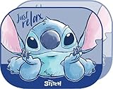 TataWay - Disney Lilo & Stitch Auto Sonnenblende | UV-Schutz | Einfache Befestigung mit Saugnäpfen | 44 x 35 cm, Lilo, Silikon