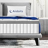 Aiidoits Matratze 90x200 cm Taschenfederkernmatratze 7 Zonen Härtegrad H3 Oeko-TEX Zertifiziert 25cm hoch mit abnehmbarem waschbarem Baumwollbezug Matratz für Kinder und Erwachsene