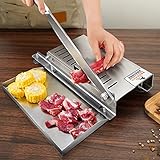 Manueller Knochen-Fleischschneider – Edelstahl-Zerkleinerer für Fisch, Huhn, Rind, gefrorenes Fleisch, Gemüse und Delikatessen – Heim- und kommerzielle Lebensmittelschneidemaschine