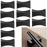 10 Pack Essstäbchen Ablagen schwarz Restaurants Zubehör Essstäbchenablagen Chopsticks Shelves Essstäbchen Halter Chopstick Rest Essstäbchen Halterung