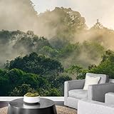 Vlies Fototapete Wald Waldland 3D Effekt 250x175 Baumlandschaft Foto Tapete Schlafzimmer Wohnzimmer Moderne XXL Wandtapete Groß Vliestapete Fototapeten Poster Wand Dekoration a-3267