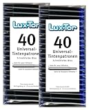 Luxtor Universal Tintenpatronen für Lamy Herlitz Pelikan Reform Online/blau (80 St.)