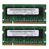 JUJIAN 2 St DDR2 4GB Laptop Rahmen 800Mhz PC2 6400 SODIMM 28 200 Pins für AMD Laptop Memory