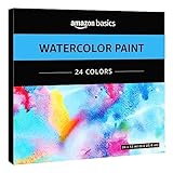 Amazon Basics Aquarellfarben in Tuben, 24 stück, 1er-Pack, Mehrfarbig
