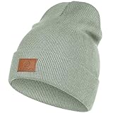 HAMUNI Beanie Mütze für Herren Damen, Klassische Wintermützen Bequem Atmungsaktiv Weich Acryl Beanie Hat Strickmütze Vintage Einfarbig Strick Bündchen Beanies Unisex