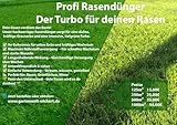 Turbo Rasendünger mit langzeiteffekt und Moosvernichtung vom Profi (250m² = 5kg)