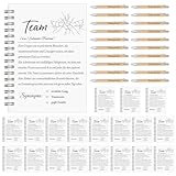 BBTO 20 Geschenkset für Kollegen Team inklusive 20 A6 Spiralblock 20 Kugelschreiber aus Holz mit Gravur Druckkugelschreiber Danke für Alles Dankeschön Geschenke für Kollegin Büro Arbeit