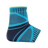 Bauerfeind Fußbandage fürs Sprunggelenk „Ankle Support Dynamic“, Unisex, 1 Fußgelenkbandage für Sport wie Joggen, Fußball oder Fitness, Sprunggelenkbandage für Sensomotorik, Rivera, M