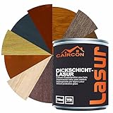 Holzlasur 2in1 Holzschutzlasur Dauerschutzlasur Dickschichtlasur - Farblos 750ml
