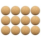 CGACCSD Baby-Fußballbälle, 6/12 Stück, aus Rohholz, Tischfußball, Wettkampf, Tischfußball, Liege, Ersatz-Kugeln für Tischfußball