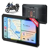 Carplay Bildschirm für BMW Motorrad 7 Zoll Display mit Wireless CarPlay & Android Auto, GPS Navigation, Bluetooth, Wasserdichter Touchscreen Motorradnavigationsgerät Navi, Siri/Google_Assistant