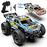 Ferngesteuertes Auto ab 3 4 6 8 Jahre, 1:18 20km/h Ferngesteuerter Monstertruck Ferngesteuert mit Karosserielicht/Zwei Gehäuse, 2,4GHz RC Auto Ferngesteuert ab 3 4 5 6 8 Jahre Kinder