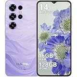 OUKITEL C2 Smartphone Ohne Vertrag - 16GB+128GB /1TB Handy Günstig Android 14, 6.52 Zoll Handy Ohne Vertrag, 5000mAh Akku Simlockfreie Handys, 13MP+5MP, Dual SIM 4G Face ID/OTG/GPS/3.5mm Jack, Violett