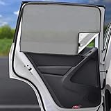 2022 Magnetisch Sonnenschutz Vorhang fürs Auto, Sonnenschutz Auto Baby mit UV Schutz, Reflektierende Hitzeschutz Vorhang, Schutz der Privatsphäre, 2 Stück, Heckscheibe