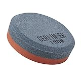 GERIINEER 2-IN-1 Schleifstein Axt und Messer, Schärfer Abziehstein für Messer, Puck Schärfstein für Gartengeräte Küchenmesser Meißel Äxte (180/320 Körnung)