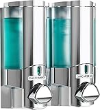 Aviva Spender 2-fach für Seife / Shampoo / Gel, verchromt