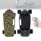 Pnpaea E-Longboard FüR Den Pendelverkehr,VierräDriges Longboard,Mit Fernbedienung,Mit Fernbedienung,FüR Campus Und Stadt Flame-15kmRange