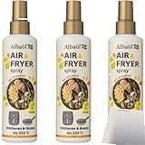 usy Bundle für Albaöl Air Fryer Spray Avocadoöl 3er Pack (3x190ml Flasche) + usy Block