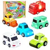 JoiTale Badewannenspielzeug, 6 Stück Autos Badespielzeug mit Licht, Ohne Löcher Badespielzeug Baby ab 1 2 3 Jahr, LED Badewannen Spielzeug Kinder, Leuchtet Wasserspielzeug Baby Sensorik Spielzeug