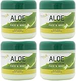 BURI 4X 300ml Tabaibaloe Aloe Vera Premium Cream face & Body Gesicht Körper Creme