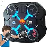 Musik Boxing Machine für Kinder mit Zählfunktion, Smart Bluetooth Music Boxen Machine für Kinder mit 3 Geschwindigkeitsstufen, Wandmontage Musikboxmaschine mit Halbfinger Boxhandschuhe für Hause
