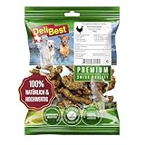 DeliBest Premium Hähnchenhälse Gourmet I Kauartikel für Hunde zur Unterstützung der Zahngesundheit I Hunde Kauartikel besonders aromatisch - ohne chemische Zusätze I leckere Hundesnacks 250 g