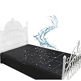 Schwarz 220cmx130cm wasserdichte Platte PVC Matratze Decke, Spiel wasserdichte Matratze, Verhindern Matratze Feuchtigkeit-K30