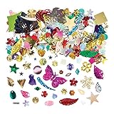 Baker Ross Verschiedene Pailletten - Glas mit 80 g Inhalt