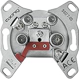 Axing SSD 7-00 4-Port Antennensteckdose Sat Twin-Dose (SAT / SAT / TV / R)