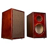 Handgefertigter 20,3 cm großer Zwei-Wege-Lautsprecher, leer, Gehäuse, Heimsystem, offenes Panel, Schallwand, Aktivität, Birkensperrholz, leere Schrankbox (rot)