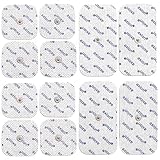 12er Misch-Set TENS EMS Elektroden-Pads mit Druckknopf - kompatibel mit TENS-Geräten & EMS-Trainern von Sanitas (wie SEM 40,41) & Beurer (wie EM 40,41) | Wiederverwendbar | zert. Medizinprodukt axion